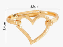 Load image into Gallery viewer, Hammered Heart Cuff
