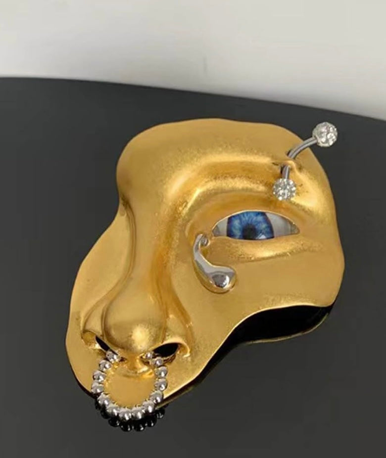 Half Face Brooch