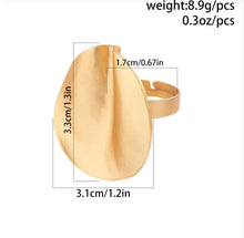 Load image into Gallery viewer, Matte Curve Rings
