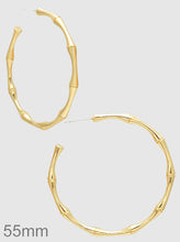 Load image into Gallery viewer, Bamboo Hoops
