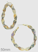 Load image into Gallery viewer, Lucite Pretzel Hoops
