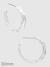 Load image into Gallery viewer, Belinda Twist Hoops
