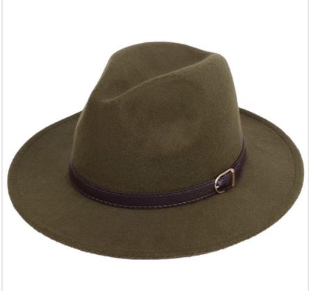 Fedora with leather band
