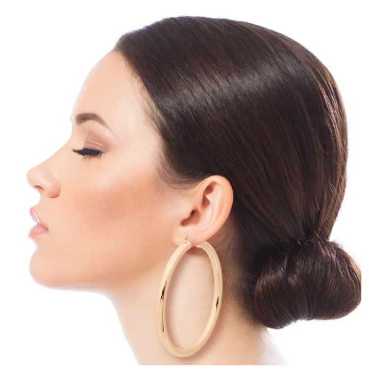 Simply Gold Large Hoops