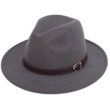 Load image into Gallery viewer, Fedora with leather band
