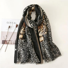 Load image into Gallery viewer, Tiger Print Scarf
