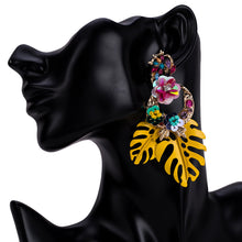 Load image into Gallery viewer, Floral Drop Earrings
