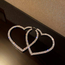 Load image into Gallery viewer, Heart Hoops

