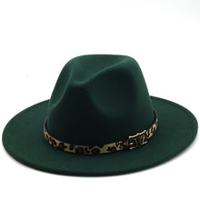 Load image into Gallery viewer, Fedora with Leopard Band
