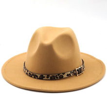 Load image into Gallery viewer, Fedora with Leopard Band
