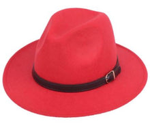 Load image into Gallery viewer, Fedora with leather band
