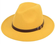 Load image into Gallery viewer, Fedora with leather band

